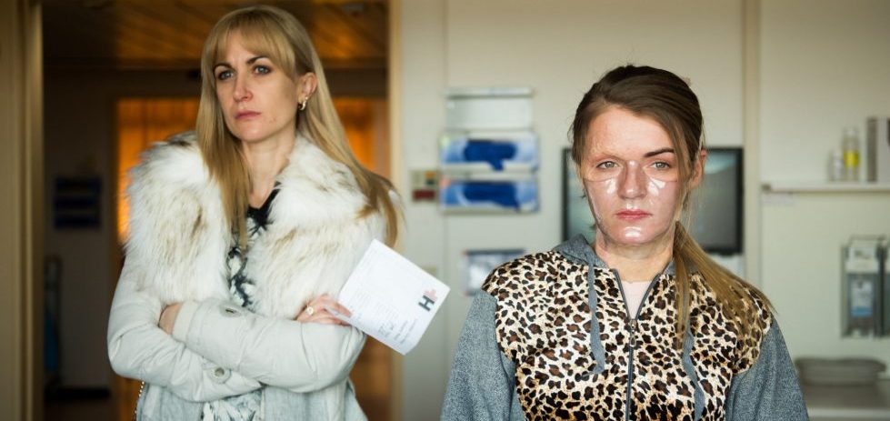 Vicky Knight and Katherine Kelly in Dirty God